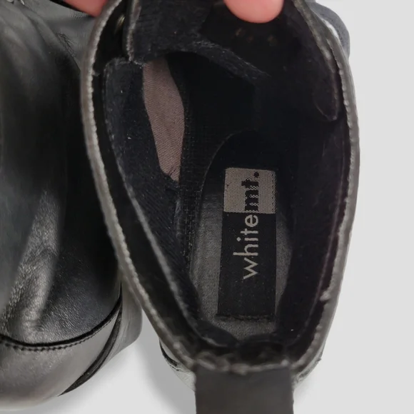 VINTAGE Y2K WHITE MOUNTAIN Lace Up Ankle Booties Black - Picture 14 of 15